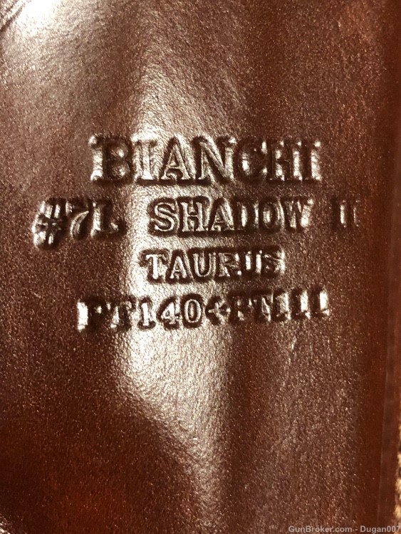 Taurus PT111 PT140 Bianchi left hand leather holster-img-2