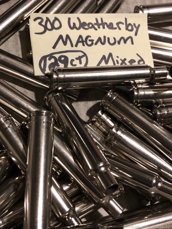 300 weatherby magnum brass nickel casings-img-8