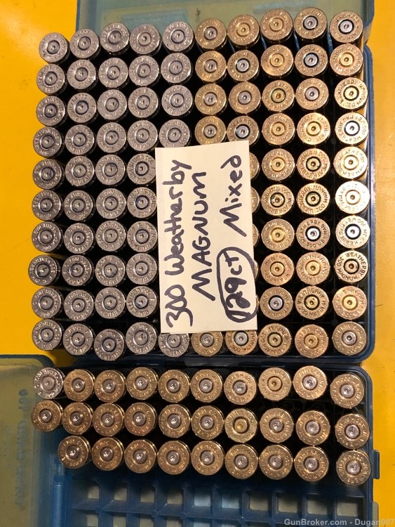 300 weatherby magnum brass nickel casings-img-0