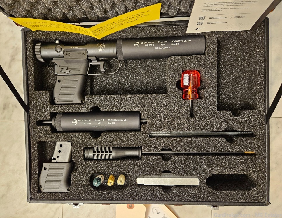 RARE B&T Original VP9 Covert Suppressed Pistol Gov Operational Kit 1 of 250-img-0