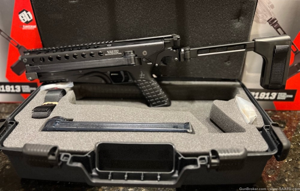 CUSTOM P50 Pistol 5.7x28mm w/ Threaded Barrel, Folding Pistol Brace, 2 Mags-img-1