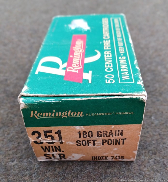 Rare Remington Kleanbore 351 WIN SLR 180 Grn Soft Point-50rds-img-2