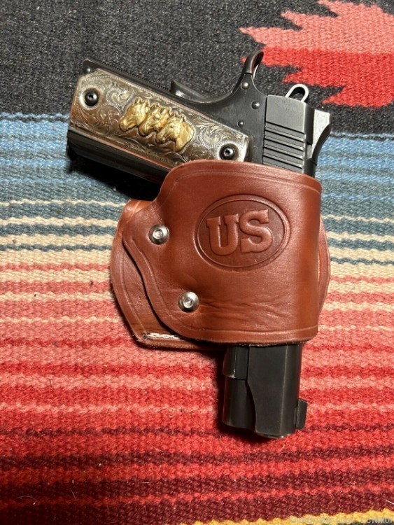 Leather Yaqui Holster made to fit the Colt Model 1911 or the Glock 17 19 22-img-0