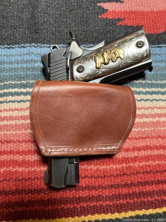 Leather Yaqui Holster made to fit the Colt Model 1911 or the Glock 17 19 22-img-4