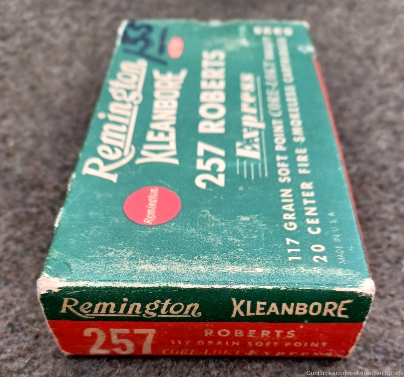 Rare full Box Remington 257 Roberts 117grn Soft Point-20rds-img-5