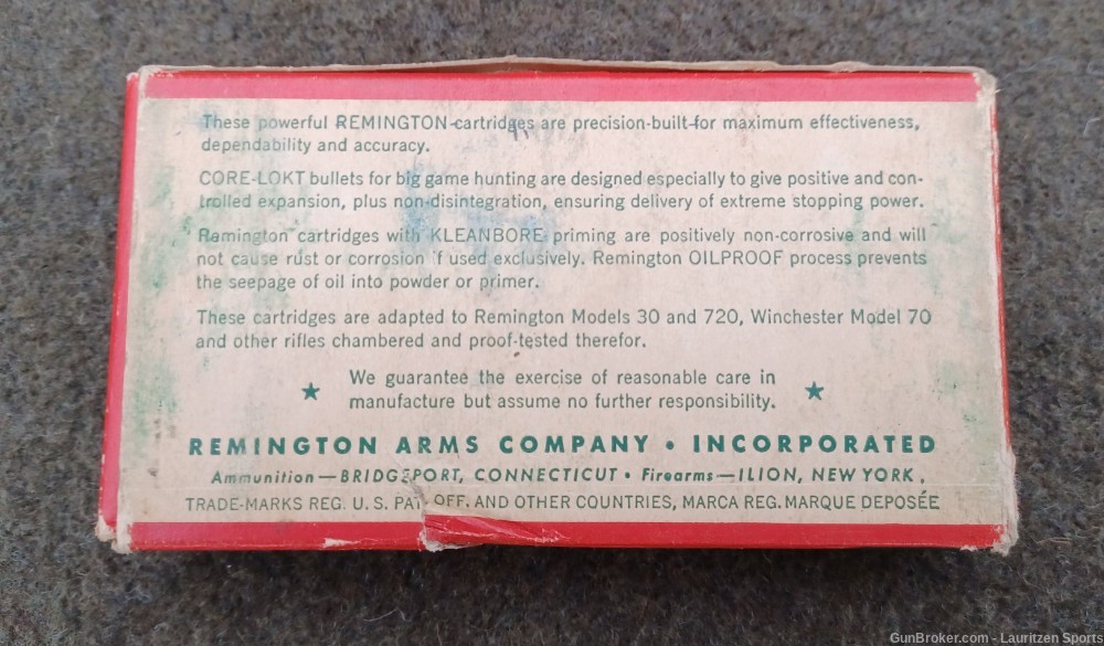 Rare full Box Remington 257 Roberts 117grn Soft Point-20rds-img-3