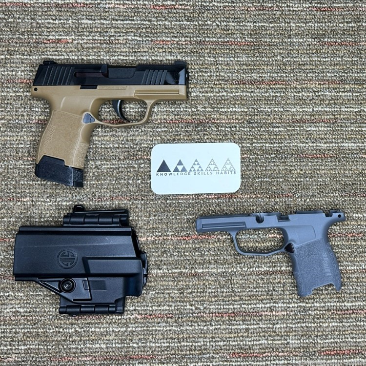 NEW - Sig P365 9mm TacPac - Three 12-Round Mags and Holster (no man safety)-img-0