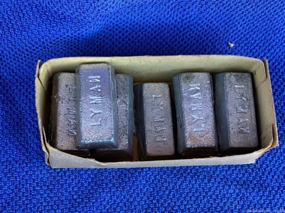 10 LYMAN LEAD INGOTS, FOR BULLETS AND FISHING-img-3