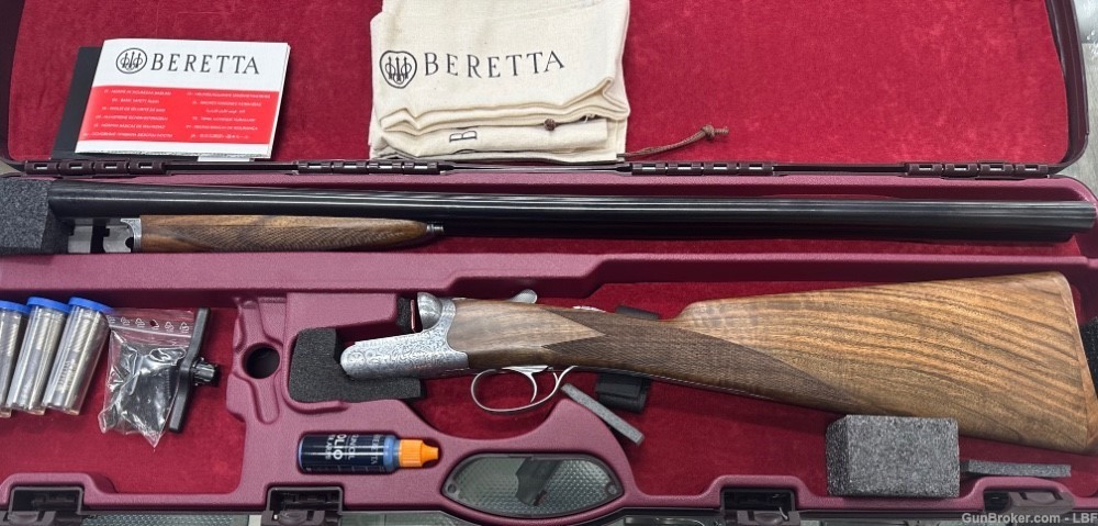 Beretta 486 straight stock splinter 12ga 28"BBL -img-0
