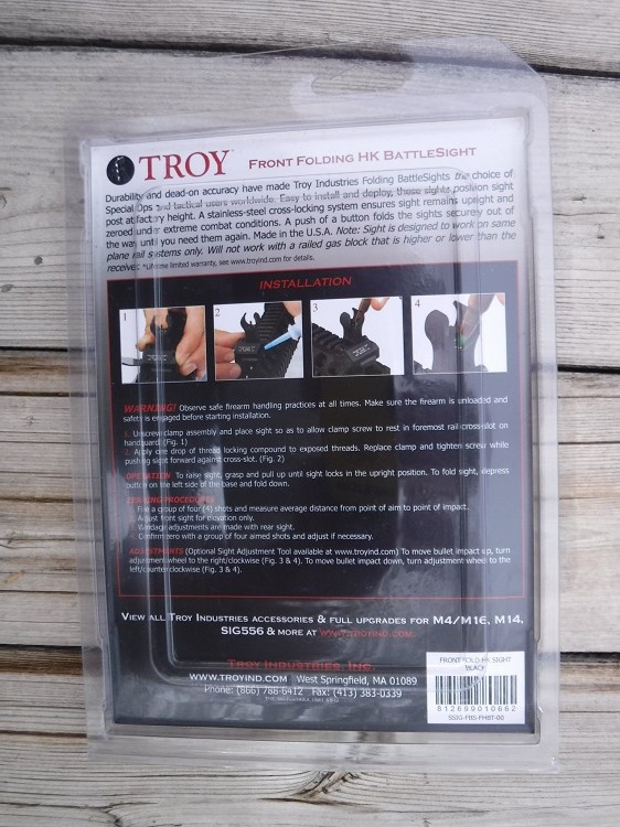 Troy HK style folding Battle Sight NEW in package-img-1