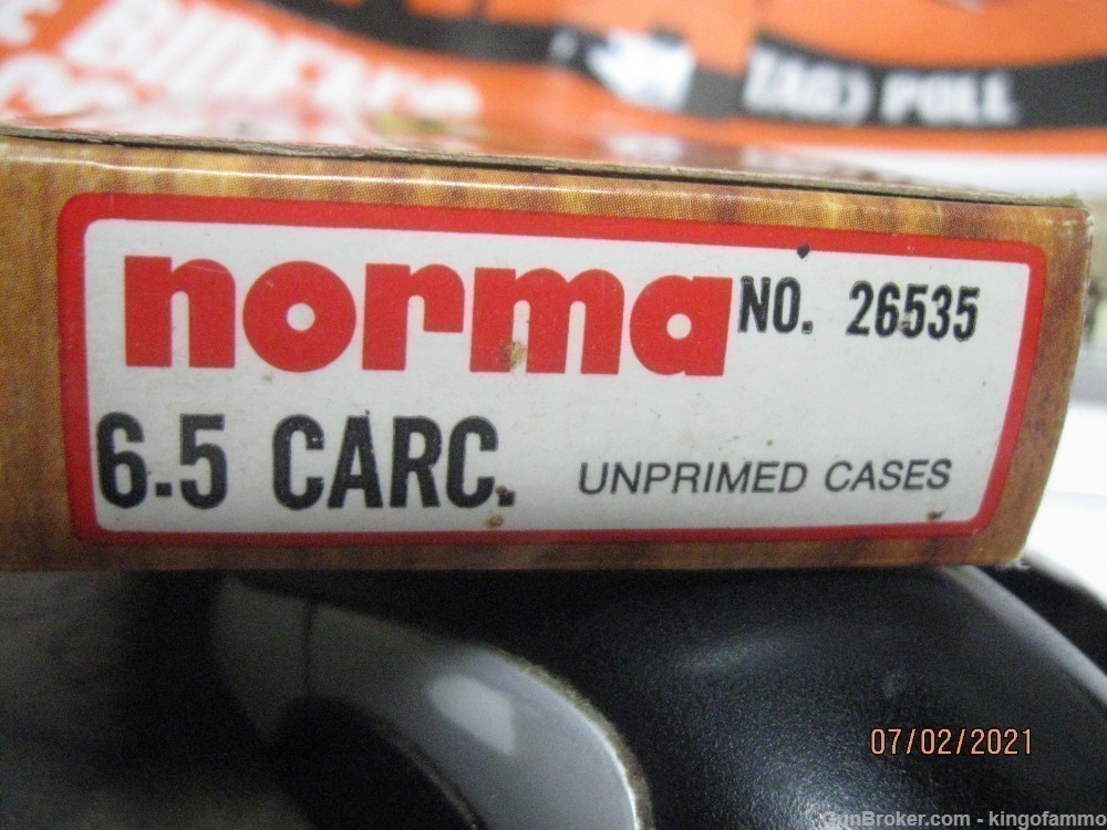 Scarce Orig 6.5 CARCANO NORMA Boxed New 20 pcs Brass; more Others Too-img-5