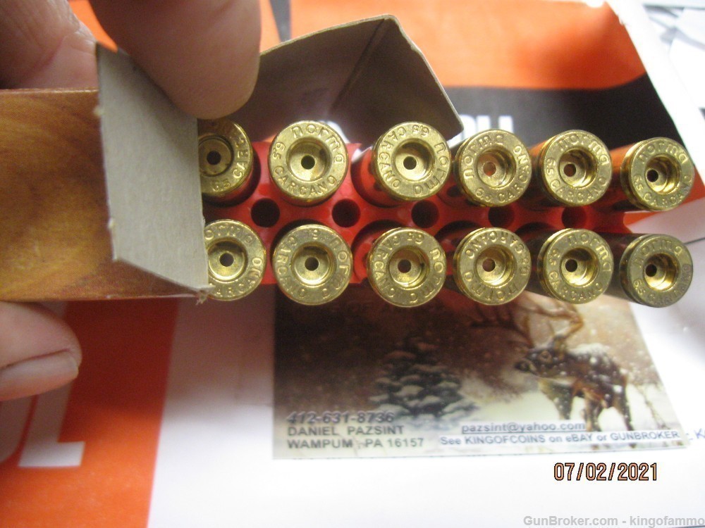 Scarce Orig 6.5 CARCANO NORMA Boxed New 20 pcs Brass; more Others Too-img-2