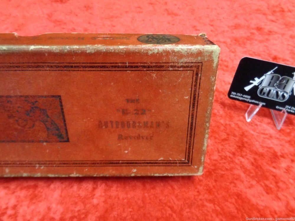 RARE S&W Red Picture Box K22 Smith Wesson K 22 PRE WAR Outdoorsman WE TRADE-img-1