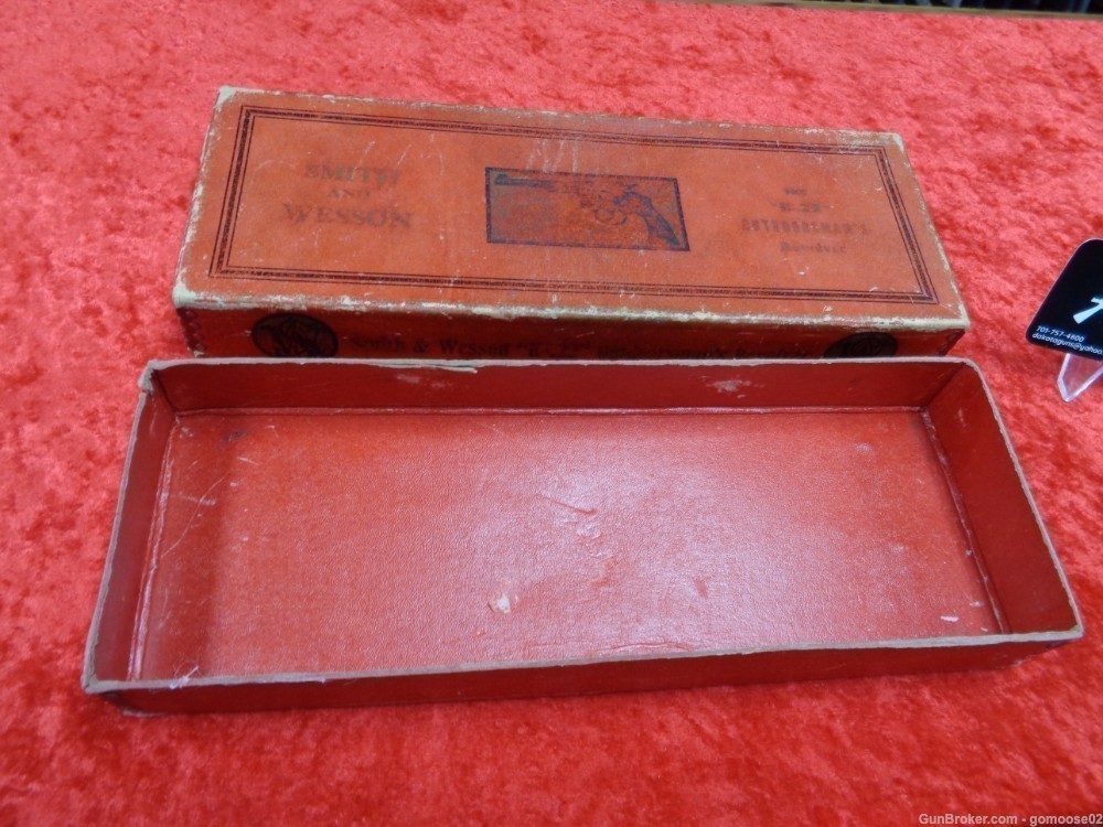 RARE S&W Red Picture Box K22 Smith Wesson K 22 PRE WAR Outdoorsman WE TRADE-img-17
