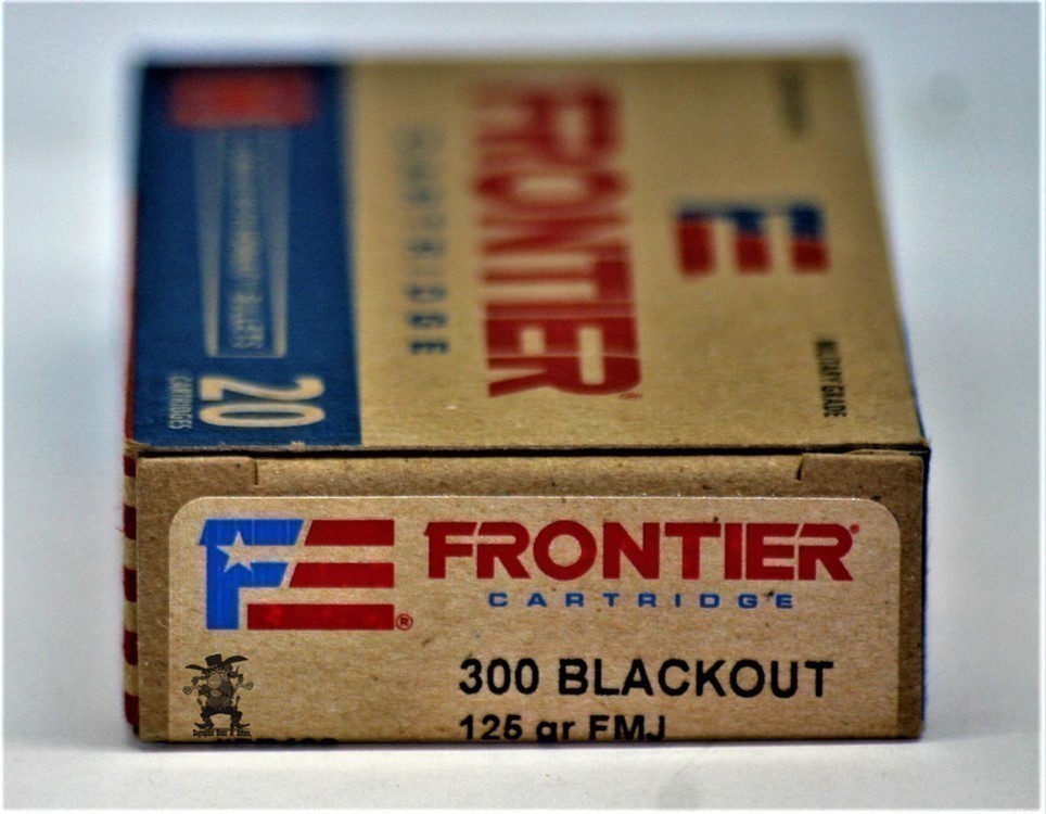 300 Blk Hornady Frontier 300 Blackout 125Gr FMJ FR400 Blkout 300Blk 100 RDS-img-2
