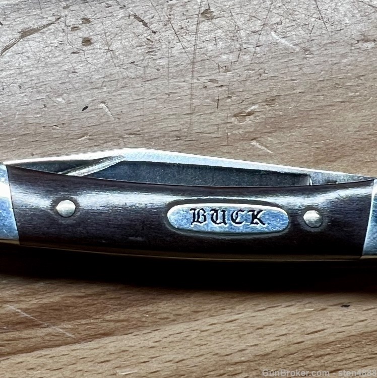 Buck 705 Amigo / Pony Pre-1986 Rosewood Handle 2-blade Pen Knife-img-5