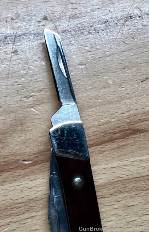 Buck 705 Amigo / Pony Pre-1986 Rosewood Handle 2-blade Pen Knife-img-9