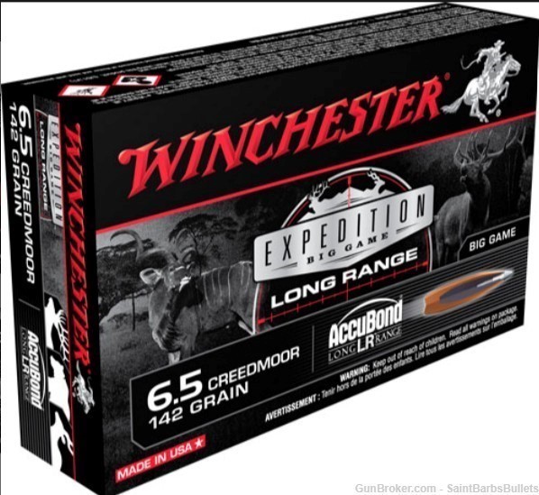 Winchester Expedition Big Game Long Range 6.5mm Creedmoor 142 Grain-img-0
