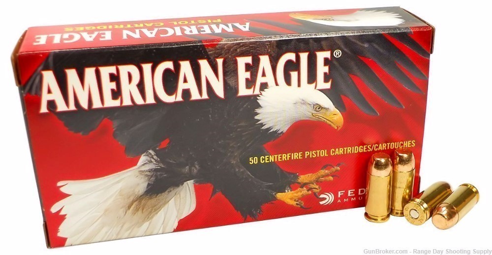 .40 S&W American Eagle 250 Rounds 5 Boxes 180 Gr FMJ 40 Smith Wesson Ammo-img-0