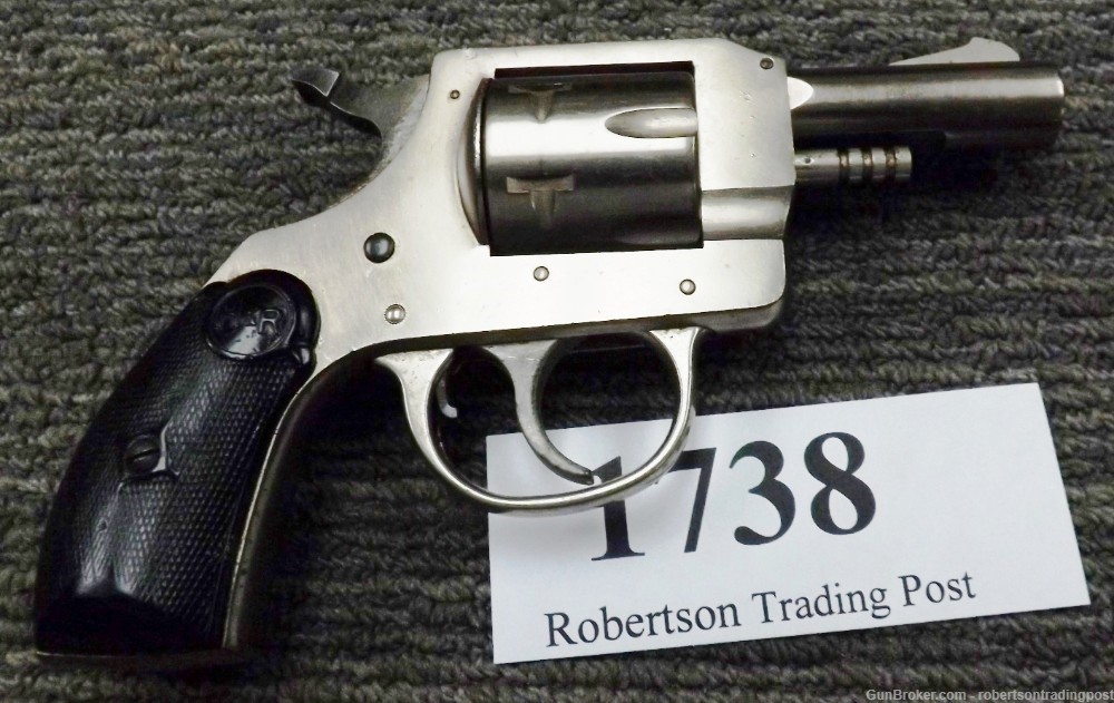 H&R .32 S&W Long Revolver 733 Nickel 2 1/2” 6 Shot 1972 C&R CA OK VG -img-14
