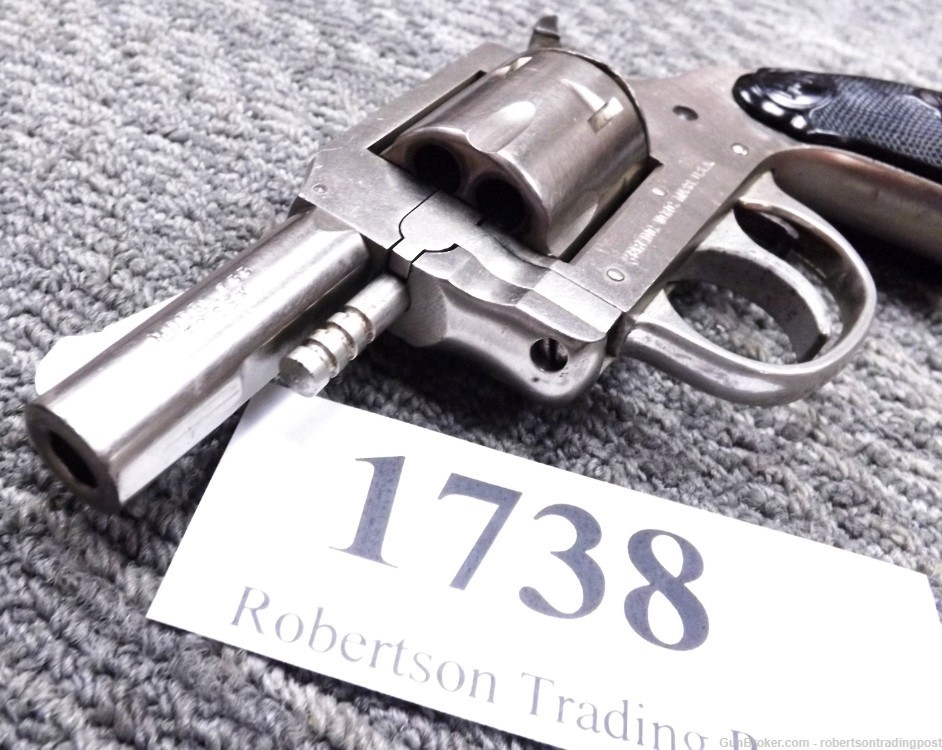 H&R .32 S&W Long Revolver 733 Nickel 2 1/2” 6 Shot 1972 C&R CA OK VG -img-9