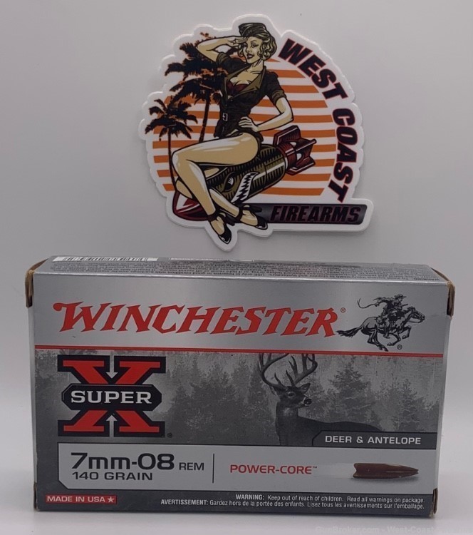 Winchester 7mm-08 Rem. 140gr 20rd Box - New-img-1