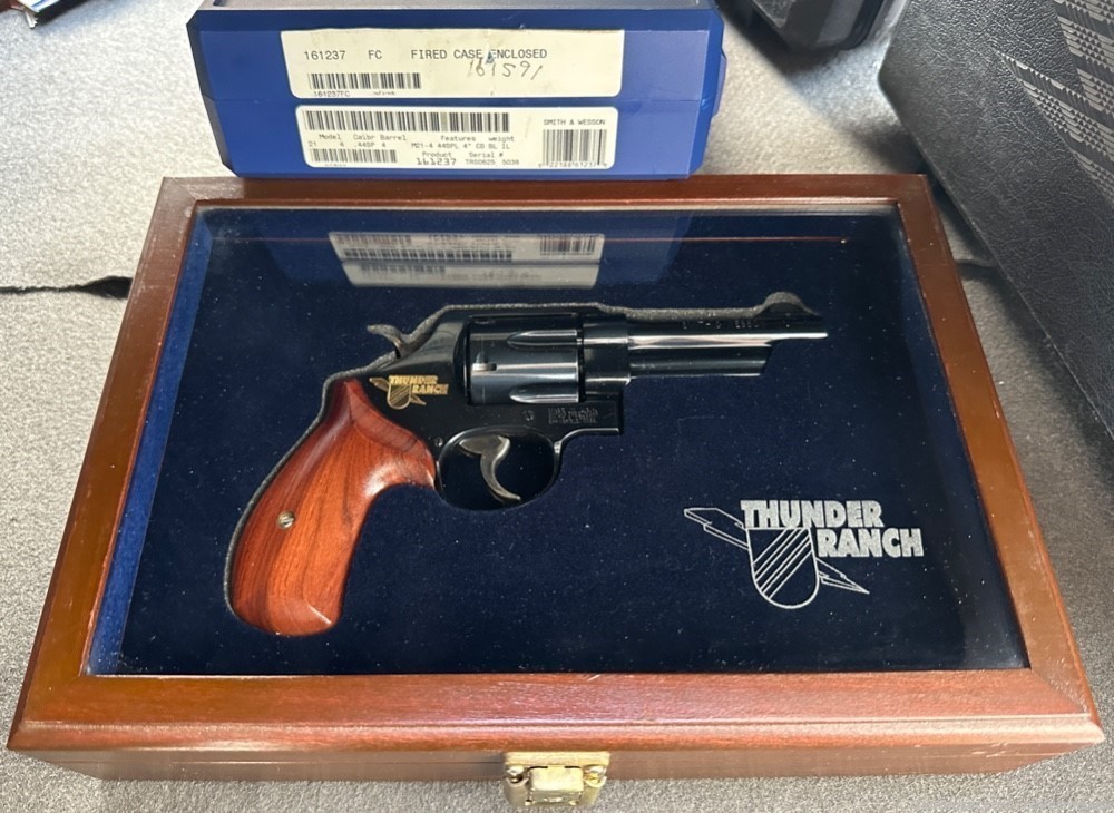 S&W 21-4 .Thunder Ranch 44 SPL, 4", with Original Box and Display Case-img-0