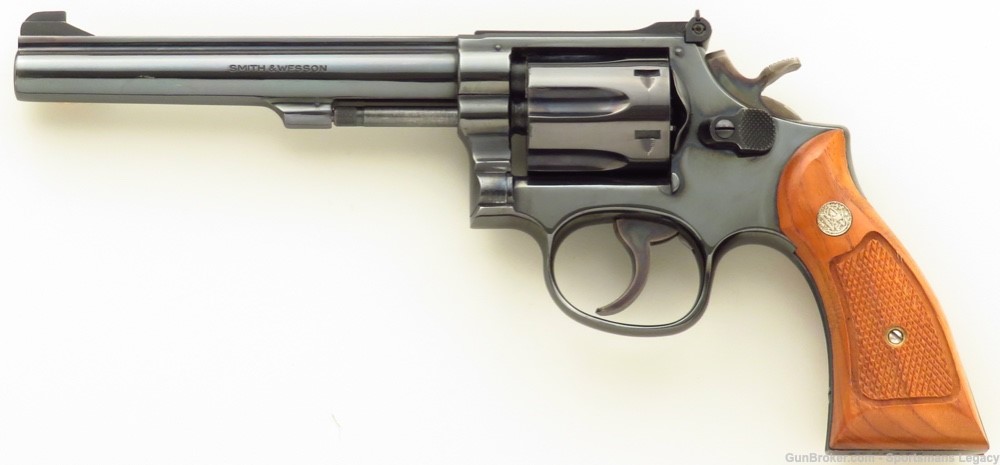Smith & Wesson 17-4 .22 LR, 1978, 6-inch, great bore, box, 90%-img-1