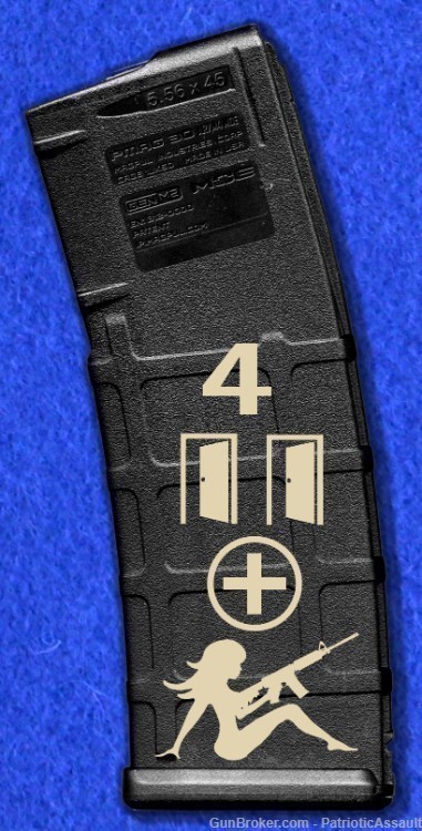 LASER ENGRAVED PMAG 30 GEN M2 - 4 DOORS MORE WHORES - NO CC FEE  -img-0