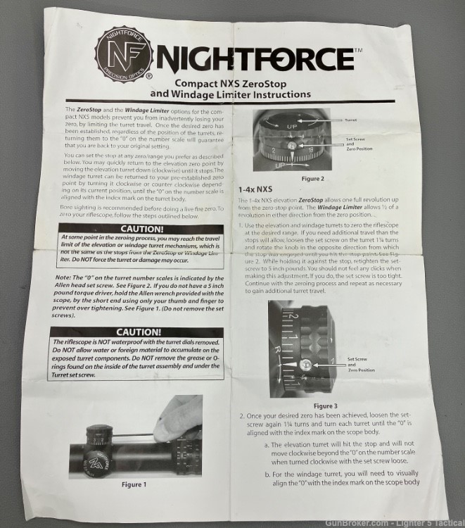 Nightforce NXS, 1-4x24, Target Turrets, 1/4MOA, 30mm tube, FC-3G Reticle-img-16