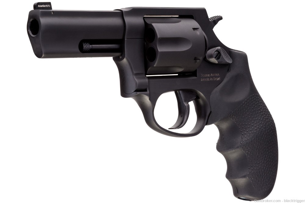 Taurus 285631NS 856 Defender 38 Special +P 3" 6rd Overall Black Night Front-img-2