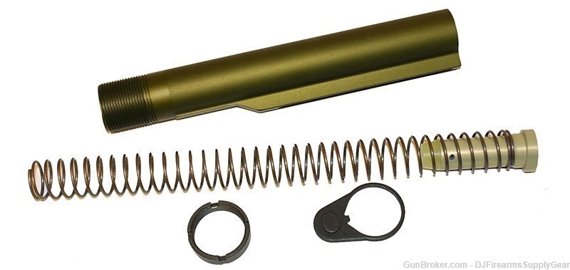 AR-10 /LR-308 OD GREEN 6 Position BUFFER TUBE /Receiver Extension Assembly-img-0