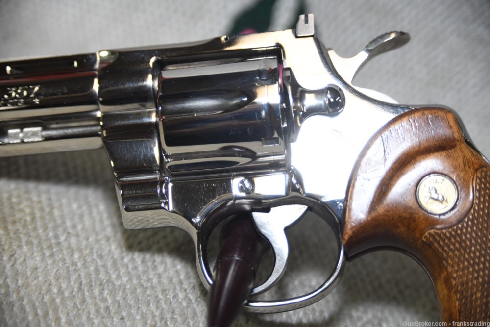Colt Python 4 inch BBL NICKEL finish see Photo's From 1979 SUPER Cond-img-3
