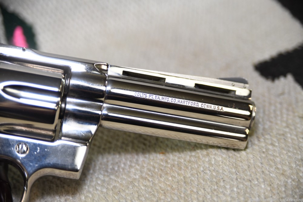 Colt Python 4 inch BBL NICKEL finish see Photo's From 1979 SUPER Cond-img-10