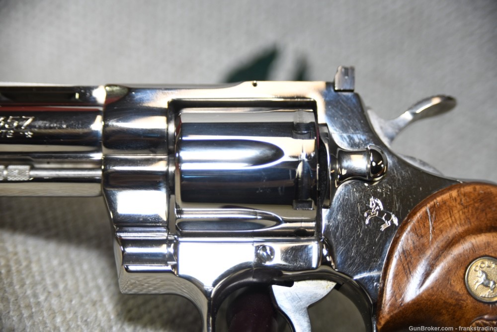Colt Python 4 inch BBL NICKEL finish see Photo's From 1979 SUPER Cond-img-4