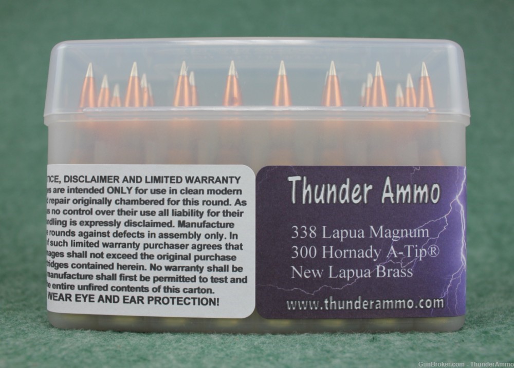20 Rounds 338 LM 300 gr Hornady A-Tip New Lapua Brass Precision Hand-Loaded-img-0