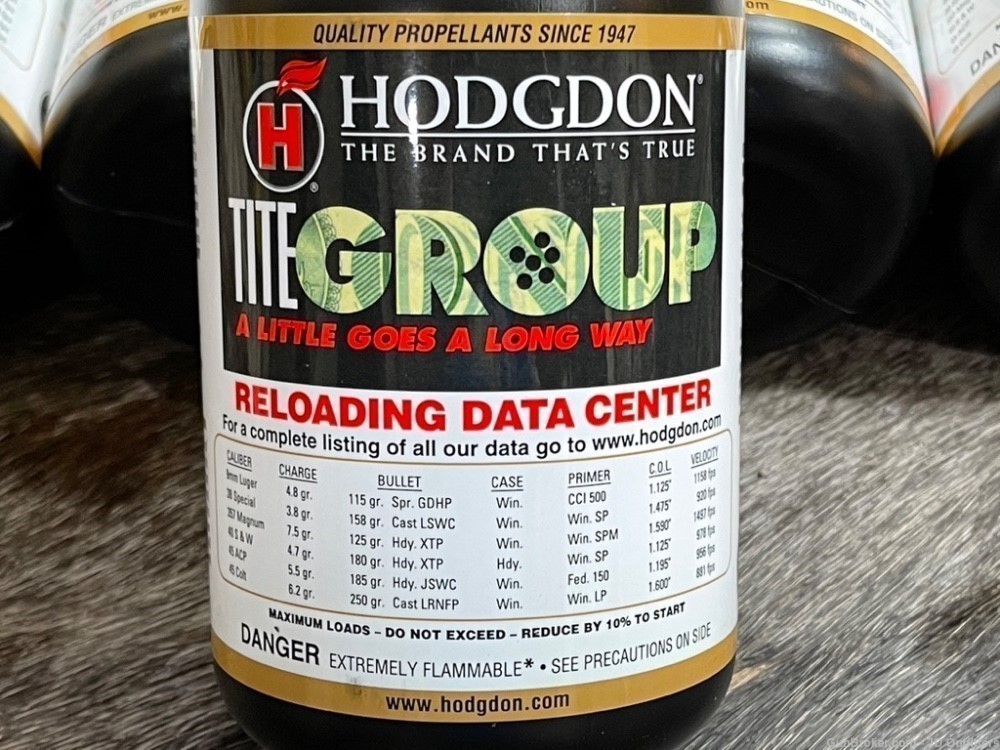 NEW HODGDON TITEGROUP POWDER IN 5 1LB BOTTLES TITE GROUP-img-1