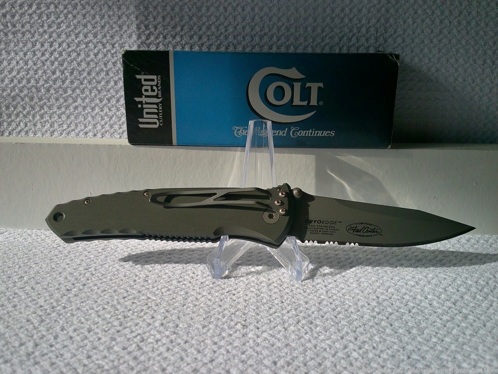 NIB Colt Fred Carter Design CRYOEDGE M4-K Tactical Knife COST $420 ONLINE-img-12