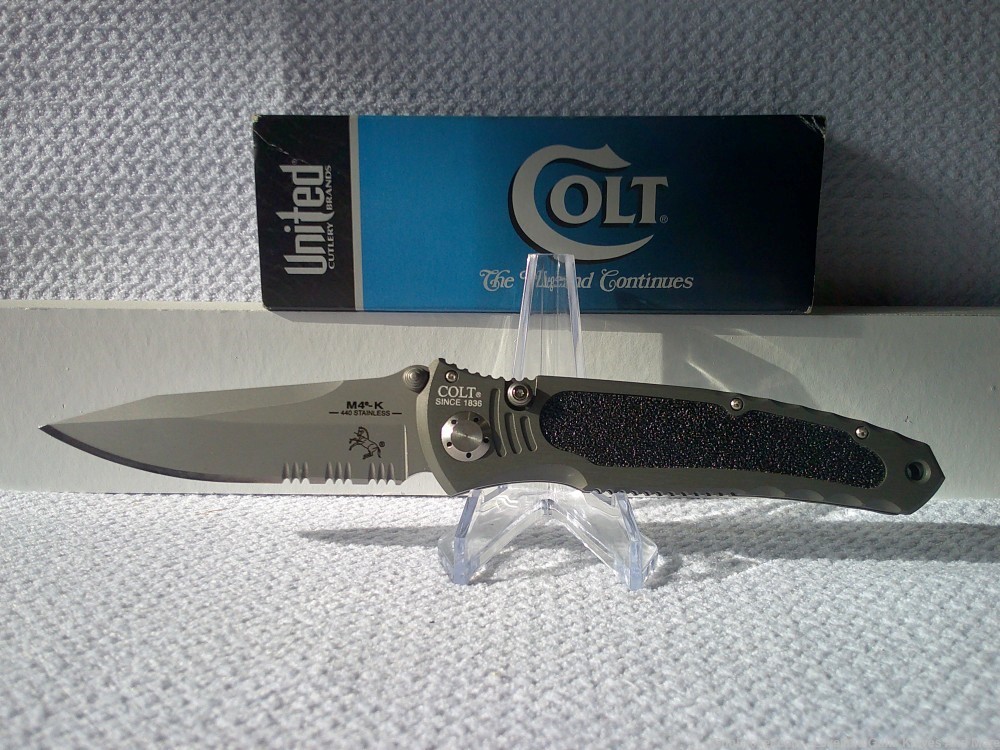 NIB Colt Fred Carter Design CRYOEDGE M4-K Tactical Knife COST $420 ONLINE-img-10