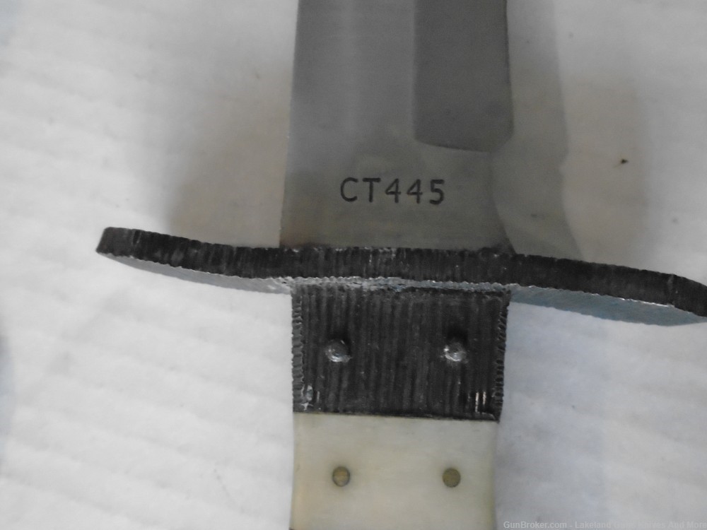 MASSIVE 17 3/4" NIB COLT CT445 NATURAL BONE BOWIE KNIFE W/ BOX & SHEATH! -img-31