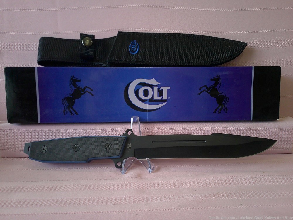 MASSIVE UNTOUCHED 13 3/4" COLT CT351 TACTICAL BOWIE COMBAT/FIGHTING KNIFE!-img-4