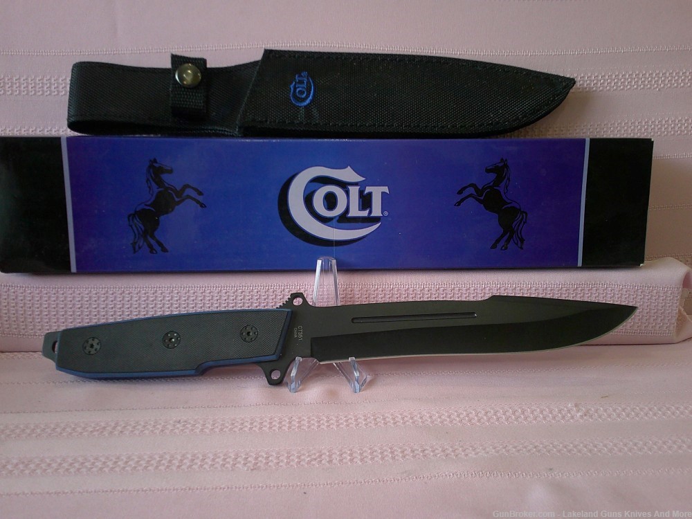 MASSIVE UNTOUCHED 13 3/4" COLT CT351 TACTICAL BOWIE COMBAT/FIGHTING KNIFE!-img-2