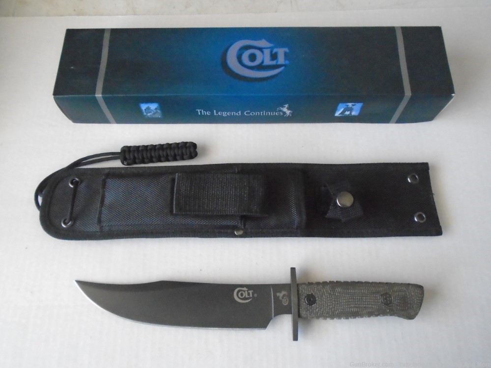 What? A Rare Colt CT1T? Tactical Bowie Knife With Box & Sheath!-img-4