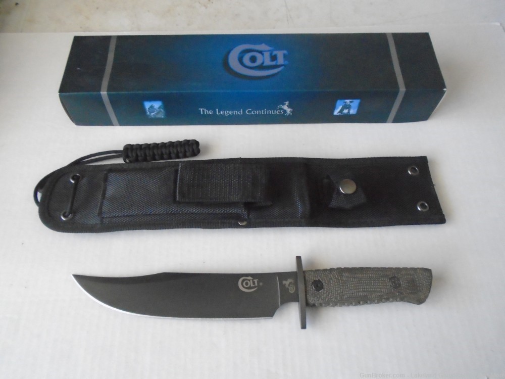 What? A Rare Colt CT1T? Tactical Bowie Knife With Box & Sheath!-img-3