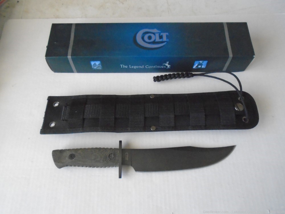 What? A Rare Colt CT1T? Tactical Bowie Knife With Box & Sheath!-img-6