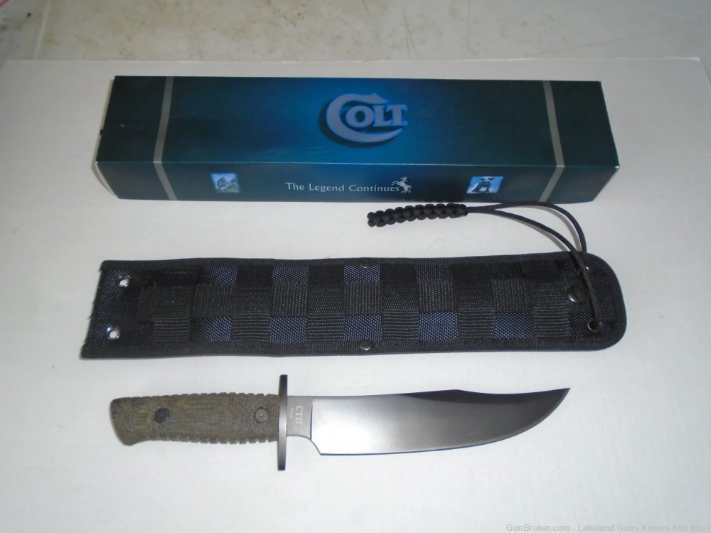 What? A Rare Colt CT1T? Tactical Bowie Knife With Box & Sheath!-img-8