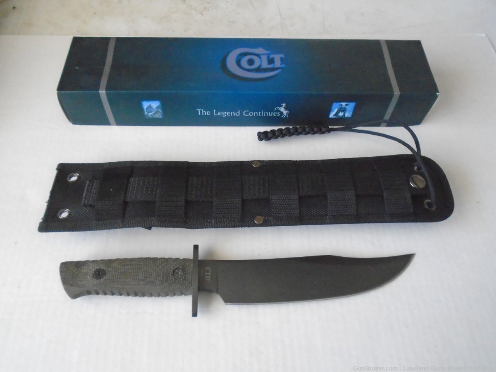 What? A Rare Colt CT1T? Tactical Bowie Knife With Box & Sheath!-img-7
