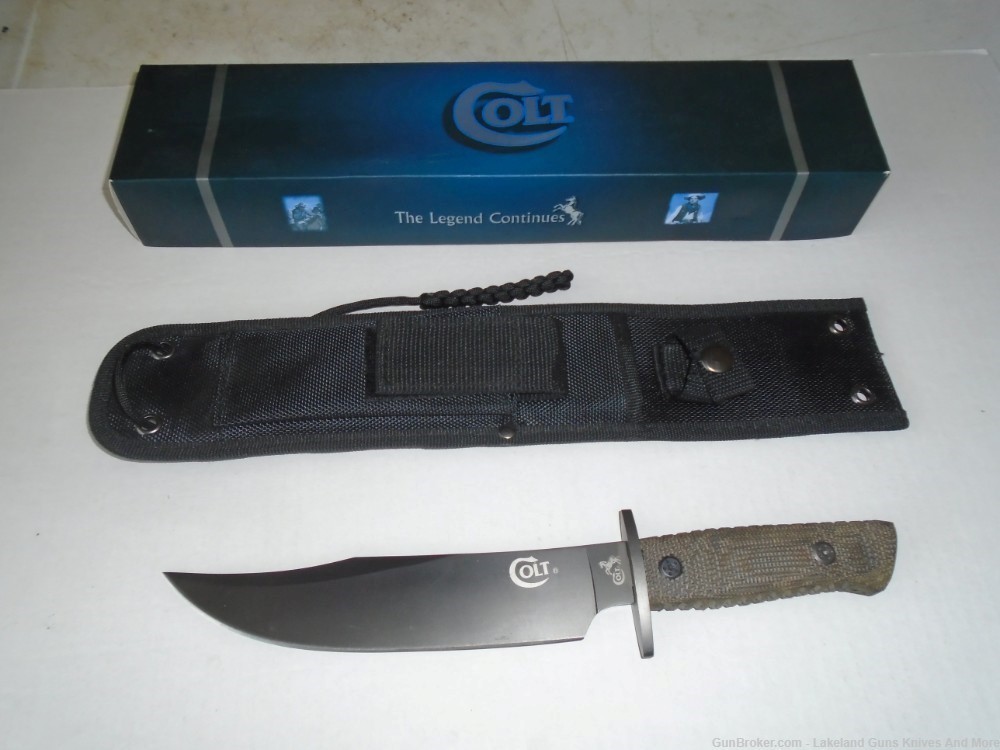What? A Rare Colt CT1T? Tactical Bowie Knife With Box & Sheath!-img-1