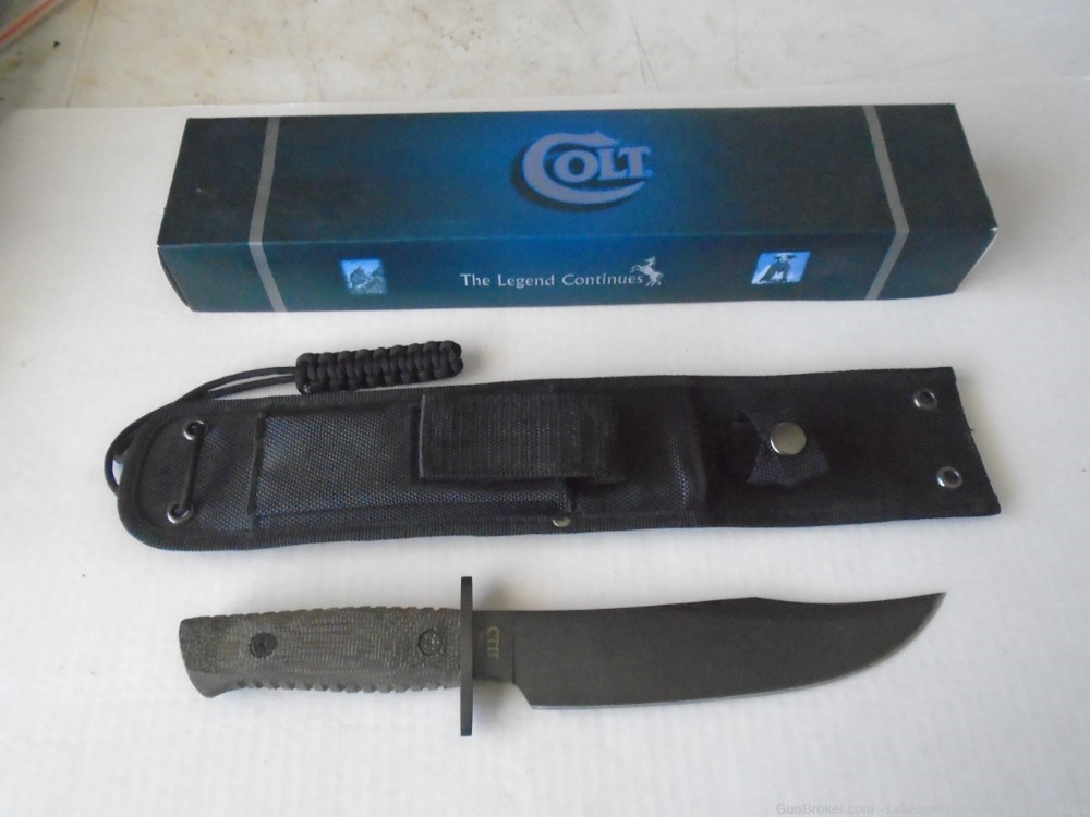 What? A Rare Colt CT1T? Tactical Bowie Knife With Box & Sheath!-img-5