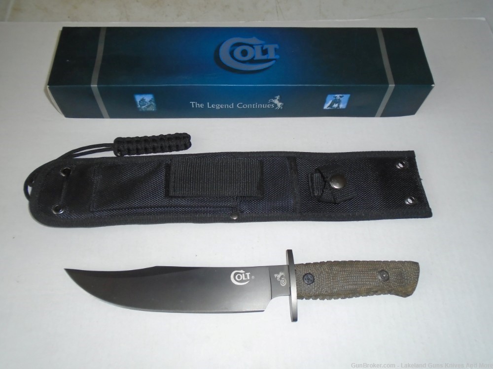 What? A Rare Colt CT1T? Tactical Bowie Knife With Box & Sheath!-img-2